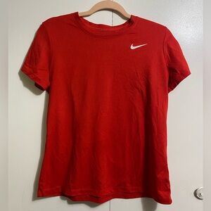 Nike Women's Short Sleeve Red Tee